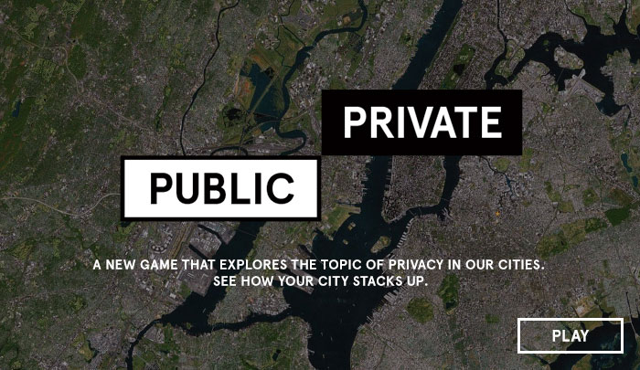 Private Public game that explores the topic of privacy