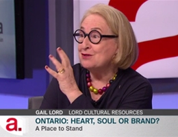 Gail Lord at TVO's The Agenda with Steve Paikin