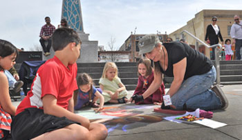 Sidewalk Saturdays in Decatur, GA. Photo by decatur Downtown Development Authority.